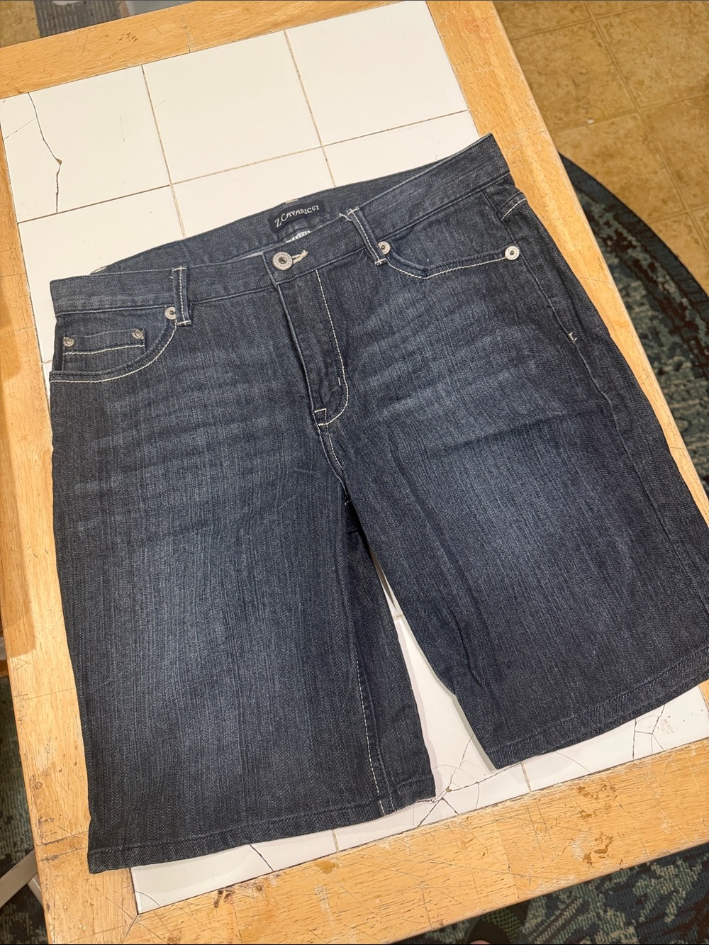 Z. Cavaricci Dark Indigo Denim Jean Shorts